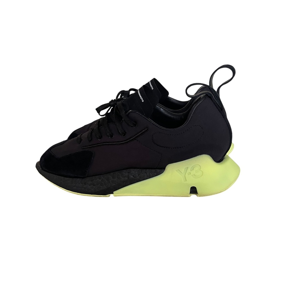 Adidas Y-3 Yohji Yamamoto Orisan Black Frozen Yellow Mens 9.5 Sneakers GZ9138 - Picture 11 of 12